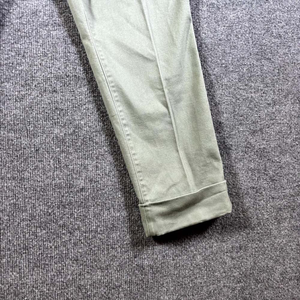 D.Jeans Chino Pant Women's 10 Green Cotton Straight Preppy Business Stretch - Picture 4 of 14